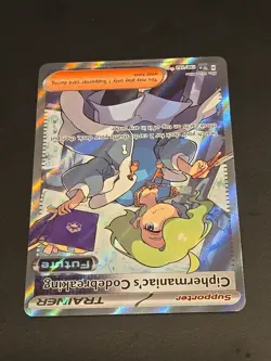 Pokemon TCG Temporal Forces Trainer Ciphermaniac’s Codebreaking #198/162 NM MINT - Image 3