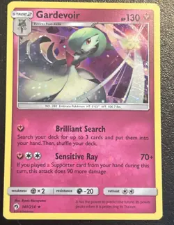Gardevoir 141/214 Pokemon TCG Cosmos Holo Rare Sun & Moon Lost Thunder LP - Image 1