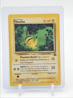 PIKACHU 1999 POKEMON BASE SET WIZARDS OF THE COAST PROMO 27 Q1048 - Image 1