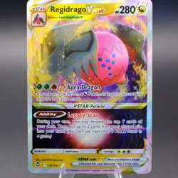 Regidrago VSTAR 136/195 Ultra Rare SWSH12: Silver Tempest Pokemon TCG NM - Image 1
