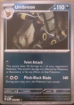 Pokemon Umbreon (Poke Ball Pattern) 059/131 Prismatic Evolutions NM - Image 1