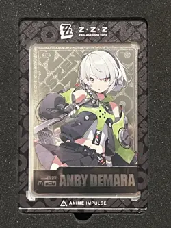 Zenless Zone Zero Anby Demara Metal Art Card ZZZ Anime Impulse Silver Series 1 - Image 1