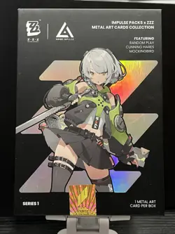 Zenless Zone Zero Anby Demara Metal Art Card ZZZ Anime Impulse Silver Series 1 - Image 3