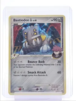 BASTIODON GL LV.41 2009 POKEMON PLATINUM RISING RIVALS HOLO RARE 2/111 Q1048 - Image 1