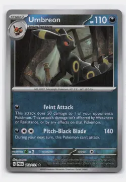 UMBREON 059/131 POKEBALL RARE PRISMATIC EVOLUTIONS POKEMON LIGHTLY PLAYED - Image 2