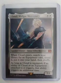 Cloud, Midgar Mercenary Mythic - Final Fantasy MTG Magic the Gathering TCG card - Image 1