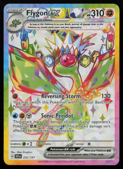 Flygon ex 222/191 Full Art Ultra Rare Surging Sparks Pokemon NM - Image 1