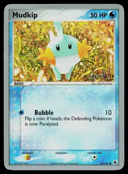 Pokemon Ruby and Sapphire 59/109 Mudkip - Image 1