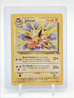 JOLTEON 1999 POKEMON BASE SET JUNGLE RARE 20/64 Q1048 - Image 1