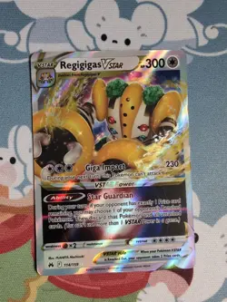 Regigigas VSTAR 114/159 Ultra Rare Crown Zenith Pokemon TCG Carg NM - Image 1