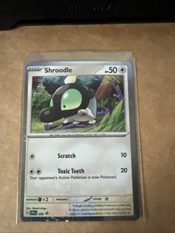 Pokemon Scarlet & Violet Black Star Promo Shroodle 099 Cosmos Holo NM - Image 1