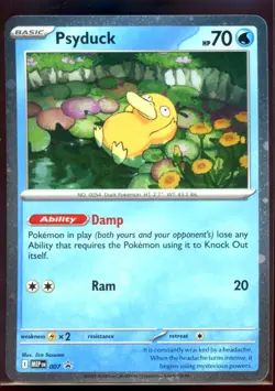 Psyduck MEP 007 Mega Evolution Blister Promo Cosmos Holo NM Pokemon TCG - Image 1