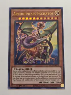 Archnemeses Eschatos ETCO-EN009 Ultra Rare Yugioh 1st Edition Eternity Code NM - Image 1