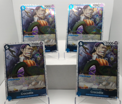 Crocodile Playset P-082 x4 - PRB02 Pirate Foil Reprint - One Piece TCG English - Image 1