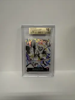 BGS 10 PRISTINE MONKEY D LUFFY ST21-001 ALT ART ONE PIECE STARTER DECK EX GEAR 5 - Image 1