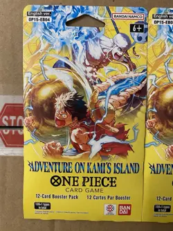 One Piece OP-15 Adventure On Kami’s Island Sleeved Booster Pack LOT OF 2 NEW - Image 2