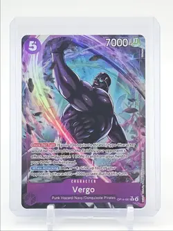 VERGO 2026 ONE PIECE THE AZURE SEA'S SEVEN ALT ART RARE OP14-061 Q1048 - Image 1