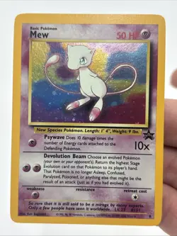 Mew 9 Holo Black Star Promo Pokemon NM- LP Card - Image 1