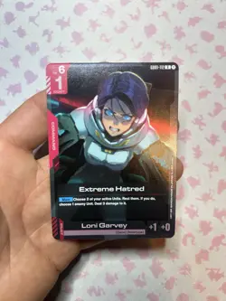 Extreme Hatred - Gundam Card Game #GD01-112 - GD01 - NM Foil Newtype Rising Sing - Image 1