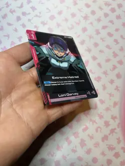 Extreme Hatred - Gundam Card Game #GD01-112 - GD01 - NM Foil Newtype Rising Sing - Image 3