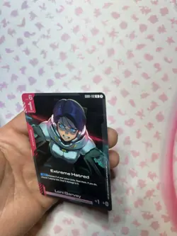 Extreme Hatred - Gundam Card Game #GD01-112 - GD01 - NM Foil Newtype Rising Sing - Image 5