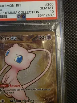 2023 Pokemon Mew ex Full Art 151 UPC Gold Metal Promo Card 205/165 PSA 10 GEM MT - Image 2