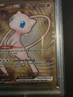2023 Pokemon Mew ex Full Art 151 UPC Gold Metal Promo Card 205/165 PSA 10 GEM MT - Image 3