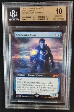 BGS 10 Snapcaster Mage Ultimate Masters BOX TOPPER MTG Magic Graded Card - Image 1