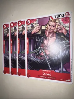 OP12-011 Duval X4 Playset One Piece Card Game TCG CCG English - Image 3