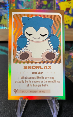 🔥Snorlax #143 - Gold Holo - Baby Chibi Reedition 2024 - Pokemon Card Non TCG🔥 - Image 1
