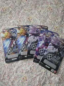 GUNDAM CARD GAME Newtype Rising Booster Blister Packs GD01 English NEW SEALED x5 - Image 1