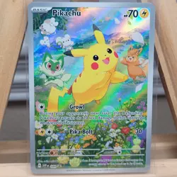 Pikachu #088 Promo from Paldea Adventure Chest Pokemon Black Star Card NM - Image 1