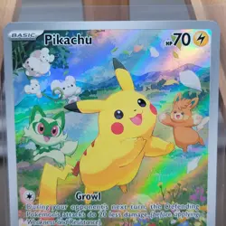 Pikachu #088 Promo from Paldea Adventure Chest Pokemon Black Star Card NM - Image 2
