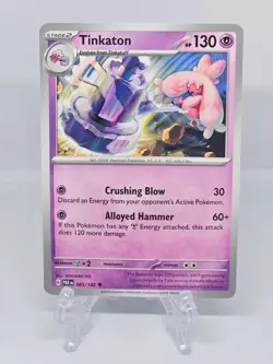 085/182 TINKATON | UNCOMMON | PARADOX RIFT POKEMON CARD - Image 1
