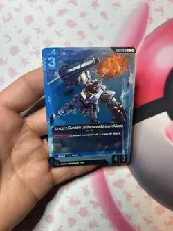 Gundam Card Game Singles GD01-010 R Unicorn Gundam 02 Banshee New Type Rising - Image 1