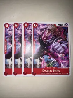 OP12-010 Douglas Bullet X4 Playset One Piece Card Game TCG CCG English - Image 1