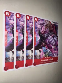 OP12-010 Douglas Bullet X4 Playset One Piece Card Game TCG CCG English - Image 2