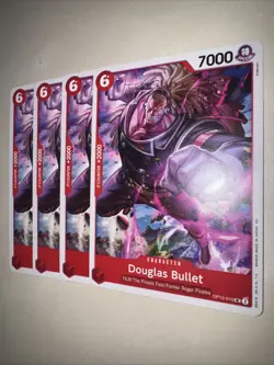 OP12-010 Douglas Bullet X4 Playset One Piece Card Game TCG CCG English - Image 3