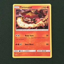 17/145 Turtonator Rare: Pokemon Trading Card Game SM-02 Guardians Rising - Image 1