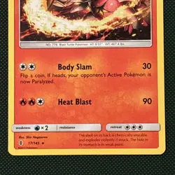 17/145 Turtonator Rare: Pokemon Trading Card Game SM-02 Guardians Rising - Image 3