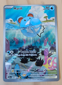 Pokemon - Marill (204/193) - SV02: Paldea Evolved, Illustration Rare - Image 1