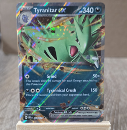 Pokemon Tyranitar ex 064/131 Sv: Prismatic Evolutions Holo EX 340 HP Double Rare - Image 1
