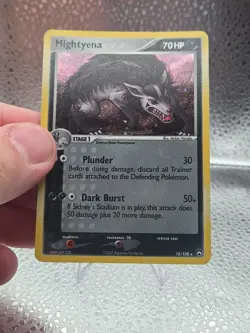 Pokemon EX Power Keepers Mightyena 18/108 Rare LP - MP - Image 5