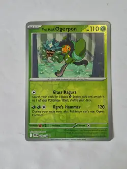 Teal Mask Ogerpon 026/182 Uncommon Destined Rivals Pokemon Reverse Holo NM - Image 1