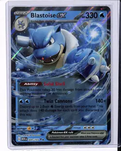 2023 Pokemon Scarlet & Violet 151 Blastoise ex Oversized Jumbo #009/165 - Image 1