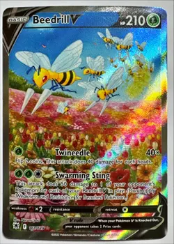 Pokemon BEEDRILL V 161/189 Basic Astral Radiance Special Illustration Full Art - Image 1