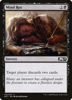 Mind Rot 115 M21 Common Foil Black Sorcery Discard 2020 MTG McKinnon - Image 1
