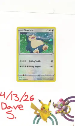 Snorlax SWSH032 Sword & Shield Black Star Promo Holo NM Pokemon TCG Single - Image 1