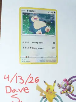 Snorlax SWSH032 Sword & Shield Black Star Promo Holo NM Pokemon TCG Single - Image 2