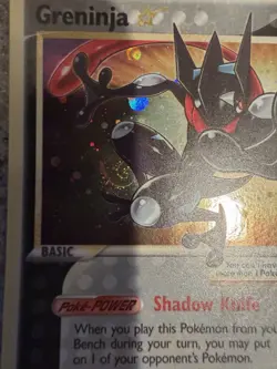 Pokemon Greninja Black Star Promo SWSH144 Celebration Gold Star Holo SWIRL 💫🌀 - Image 2
